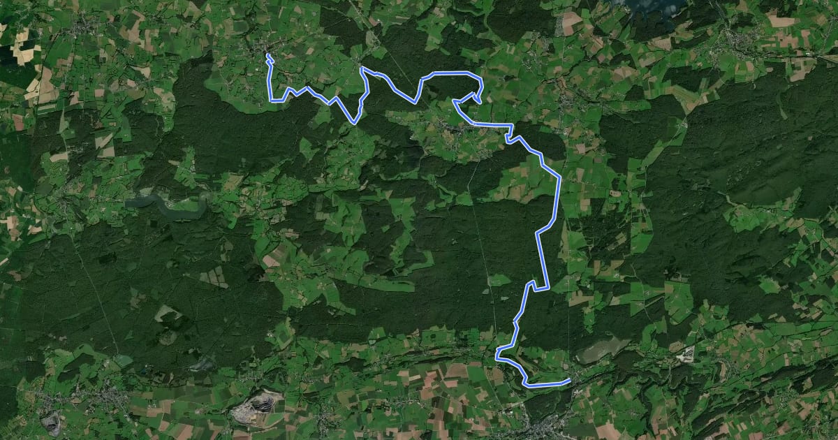 Маршрут GRP 124 Liaison 2 - Sivry на спутниковом снимке
