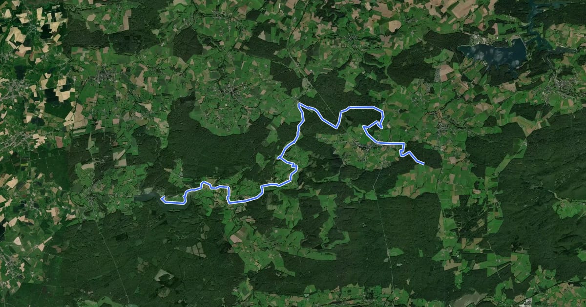 Маршрут GRP 125 Liaison Lac de Val Joly на спутниковом снимке