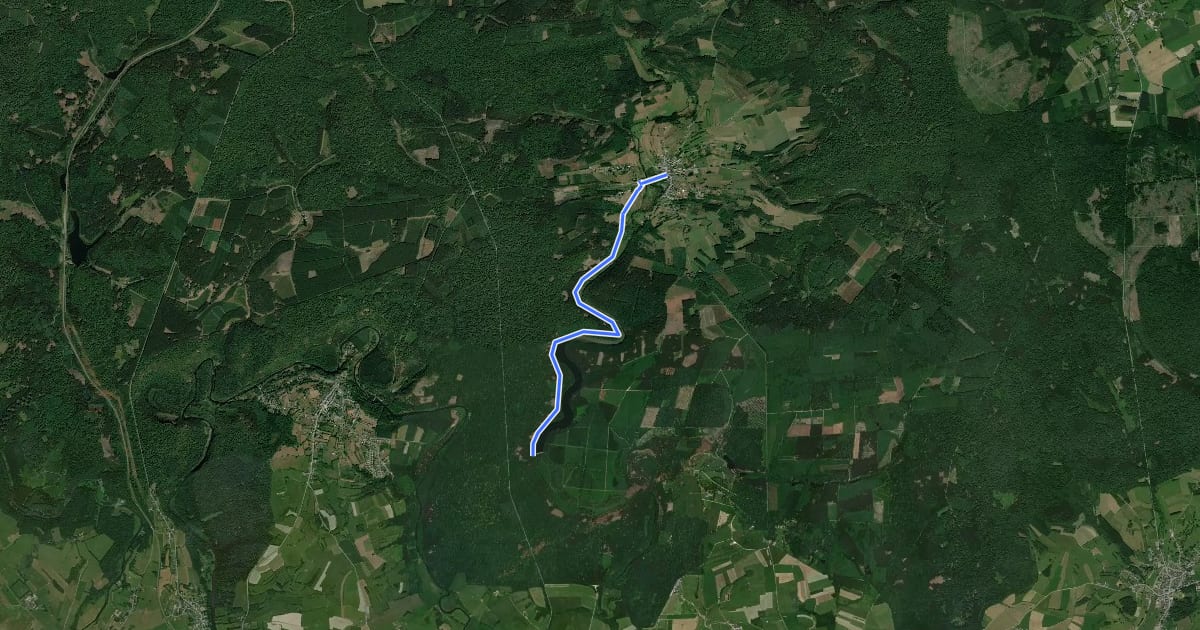 Маршрут GRP 151 Liaison GR 16 на спутниковом снимке