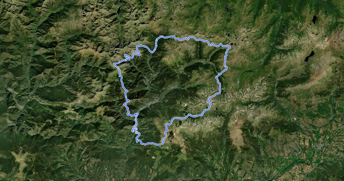 Маршрут GRP La volta a Andorra на спутниковом снимке