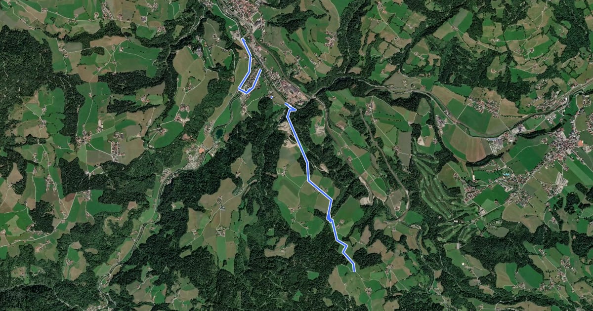 Маршрут Gruberberg на спутниковом снимке