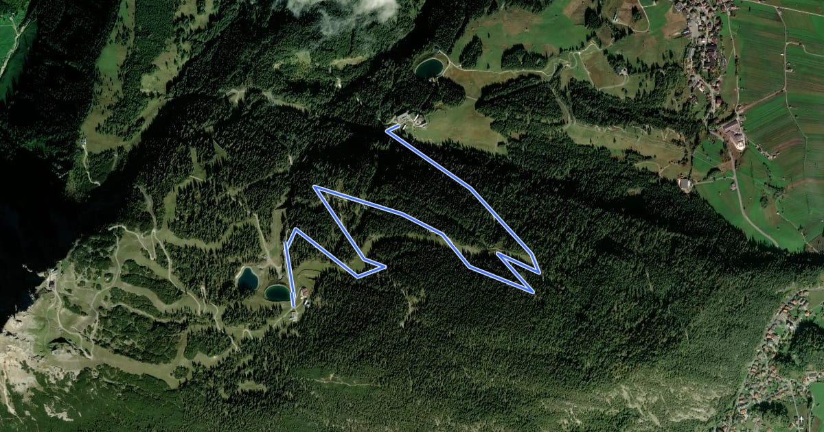 Маршрут Grubigalm на спутниковом снимке