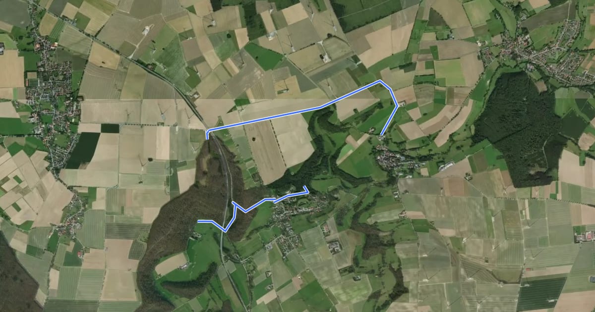 Маршрут Grundsteinheim Rundweg G1 на спутниковом снимке