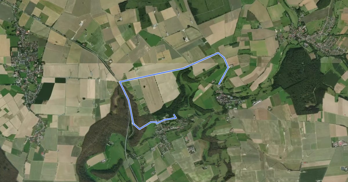Маршрут Grundsteinheim Rundweg G2 на спутниковом снимке