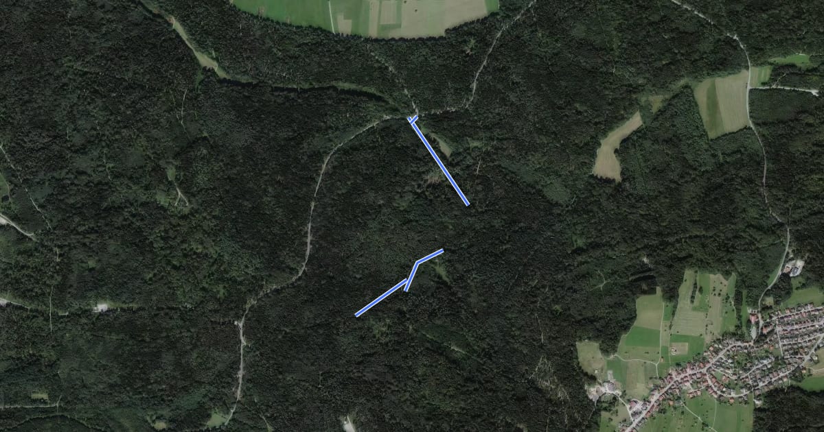 Маршрут Grundstich - Parkplatz Axtbachtal на спутниковом снимке