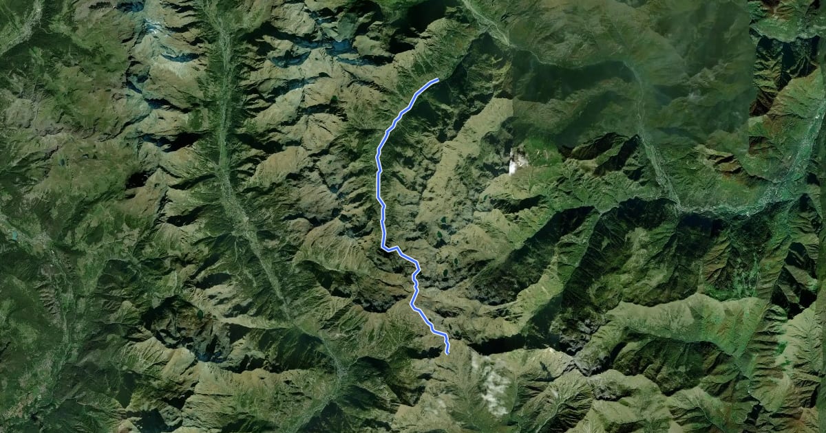 Маршрут GTA: Sant'Antonio di Valvogna - Rifugio Rivetti на спутниковом снимке