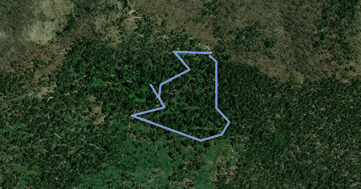 Маршрут Guardians Loop Trail на спутниковом снимке