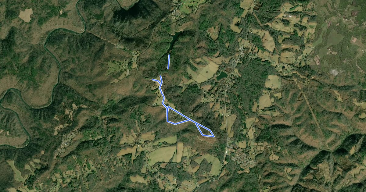 Маршрут Guided Horseback Trail на спутниковом снимке