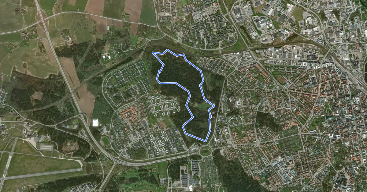 Маршрут Gul (5 km) на спутниковом снимке