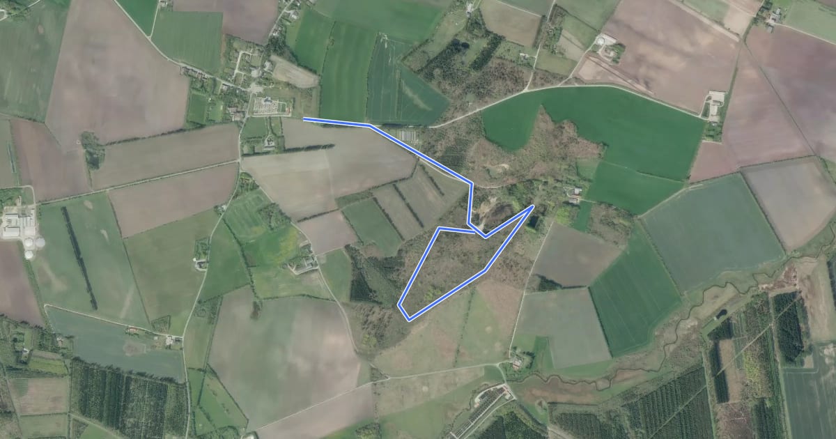 Маршрут Gul rute на спутниковом снимке