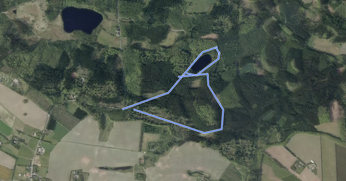 Маршрут Gul rute на спутниковом снимке