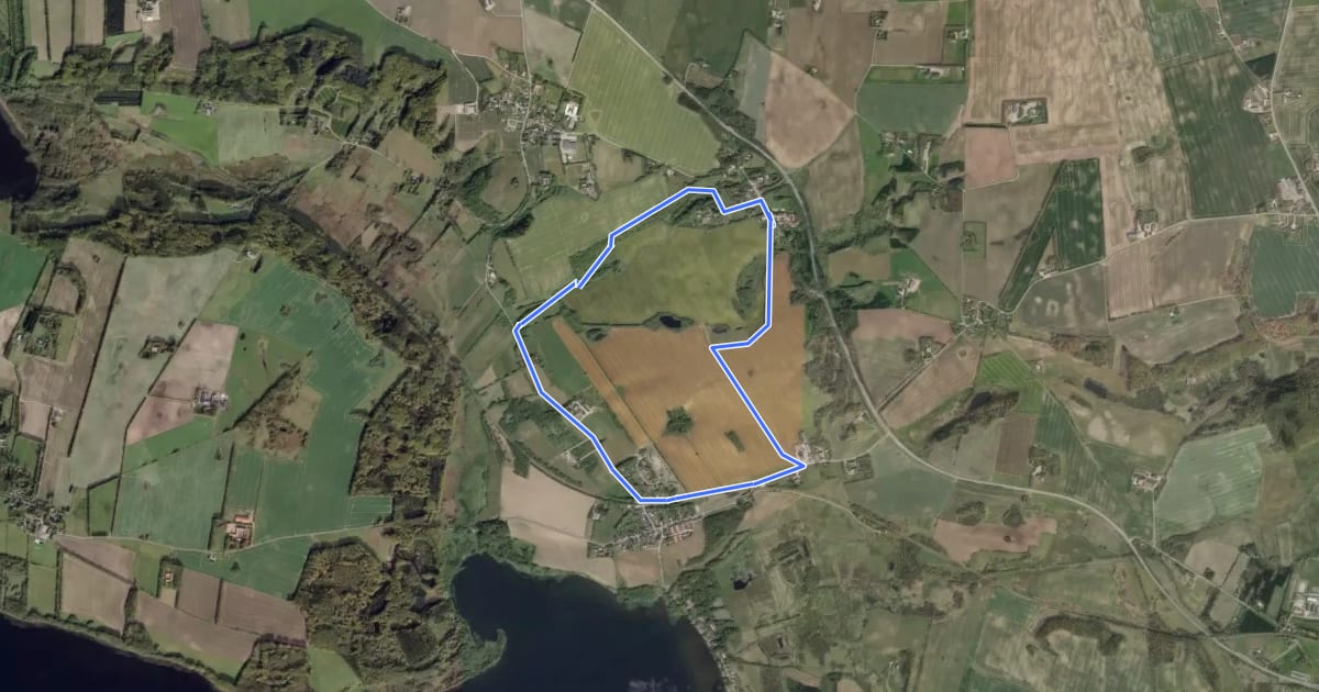 Маршрут Gul Rute Alken на спутниковом снимке