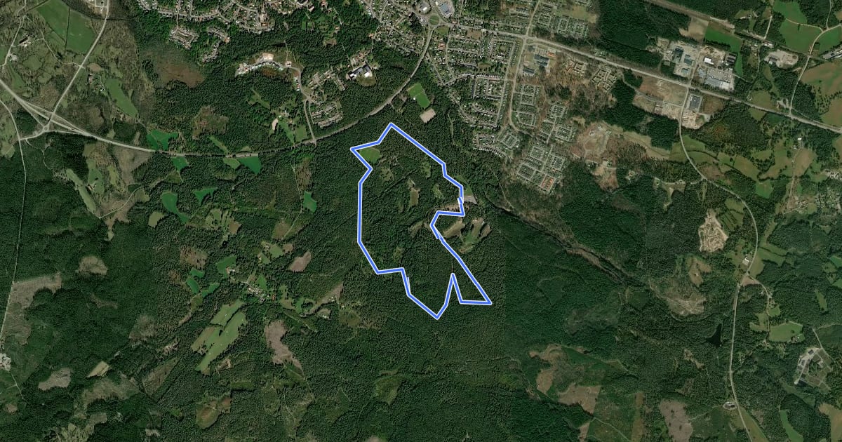 Маршрут Gula slingan - 5km на спутниковом снимке