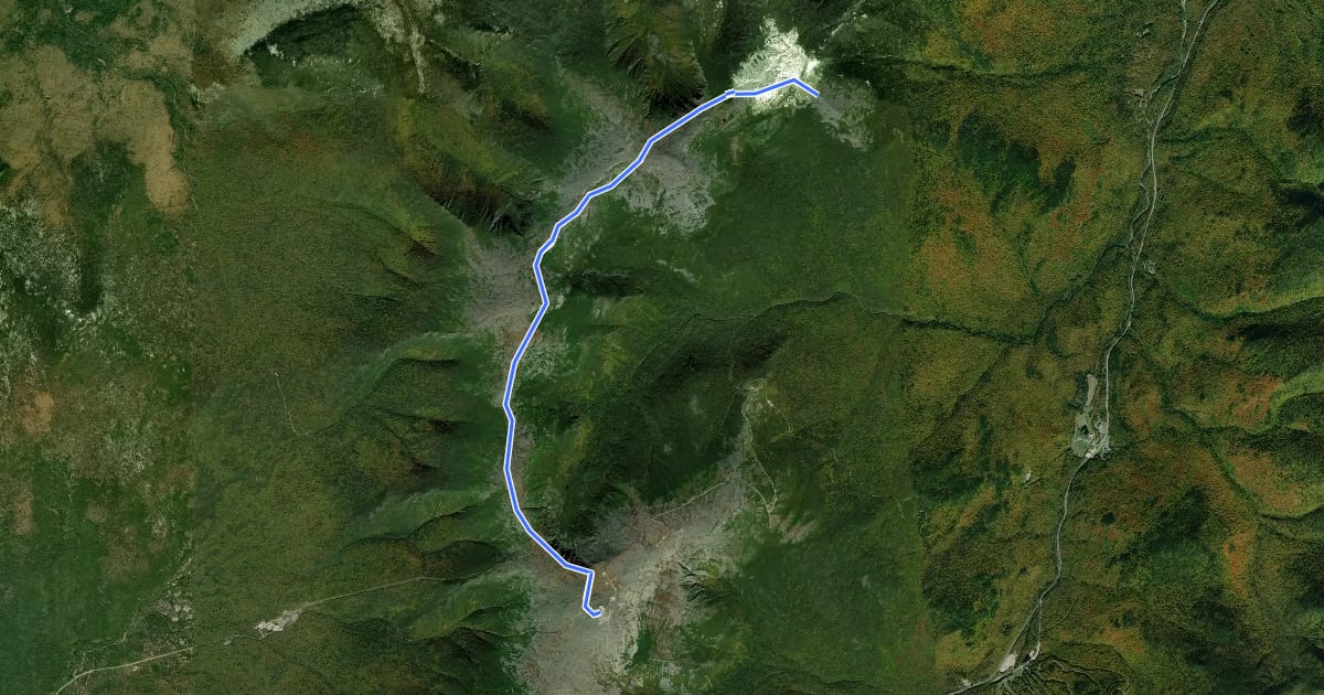 Маршрут Gulfside Trail на спутниковом снимке