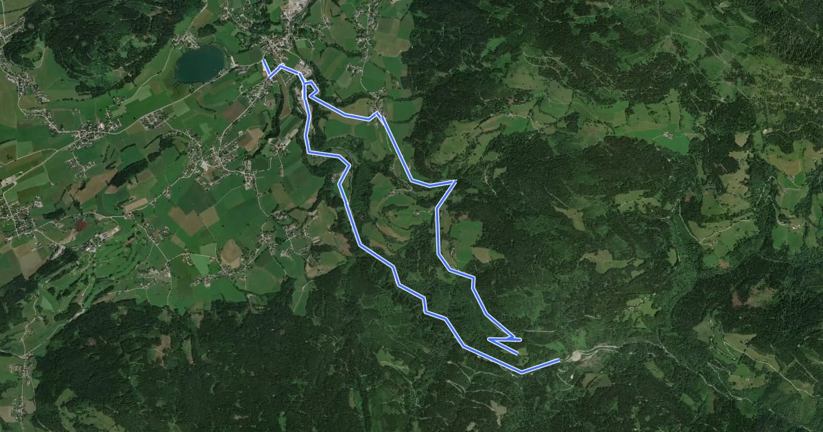 Маршрут Gulling-Vorberg-Weg на спутниковом снимке