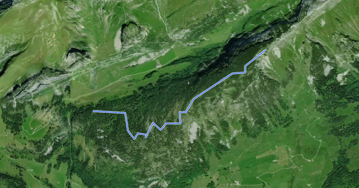 Маршрут Gulmehütte на спутниковом снимке