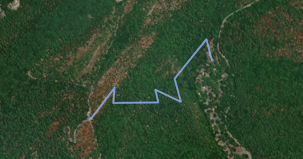 Маршрут Gulpha Gorge Trail на спутниковом снимке