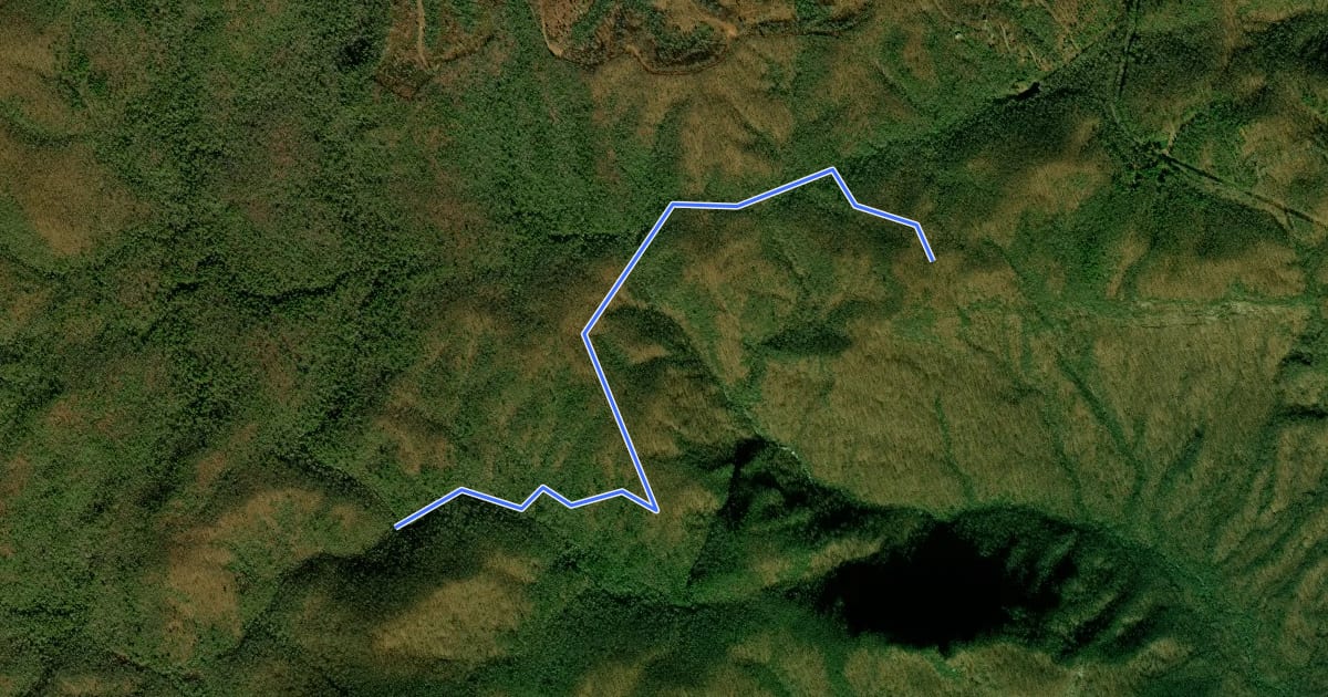 Маршрут Gum Gap Trail на спутниковом снимке