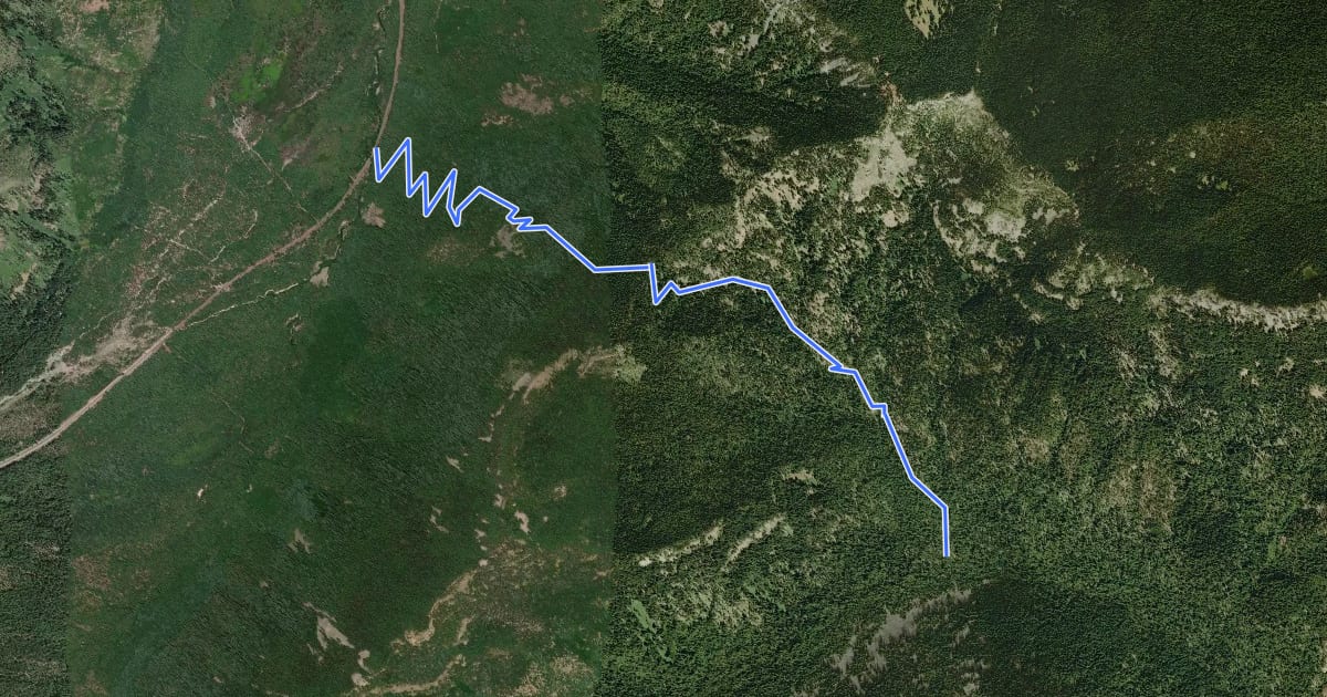 Маршрут Gumjuwac Trail на спутниковом снимке