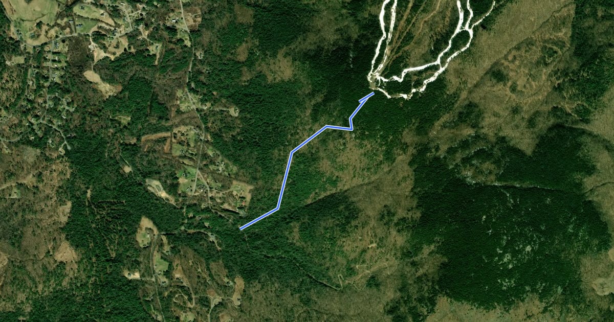 Маршрут Gunstock Mountain Trail на спутниковом снимке