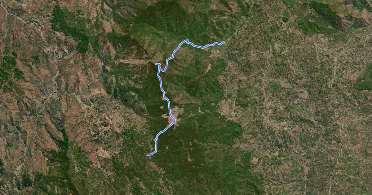 Маршрут Gunung Mutis на спутниковом снимке
