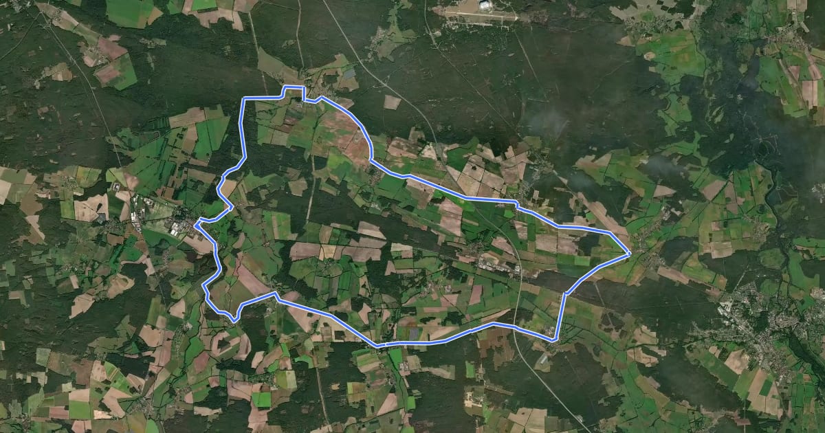 Маршрут Gurkenradweg (Westring) на спутниковом снимке