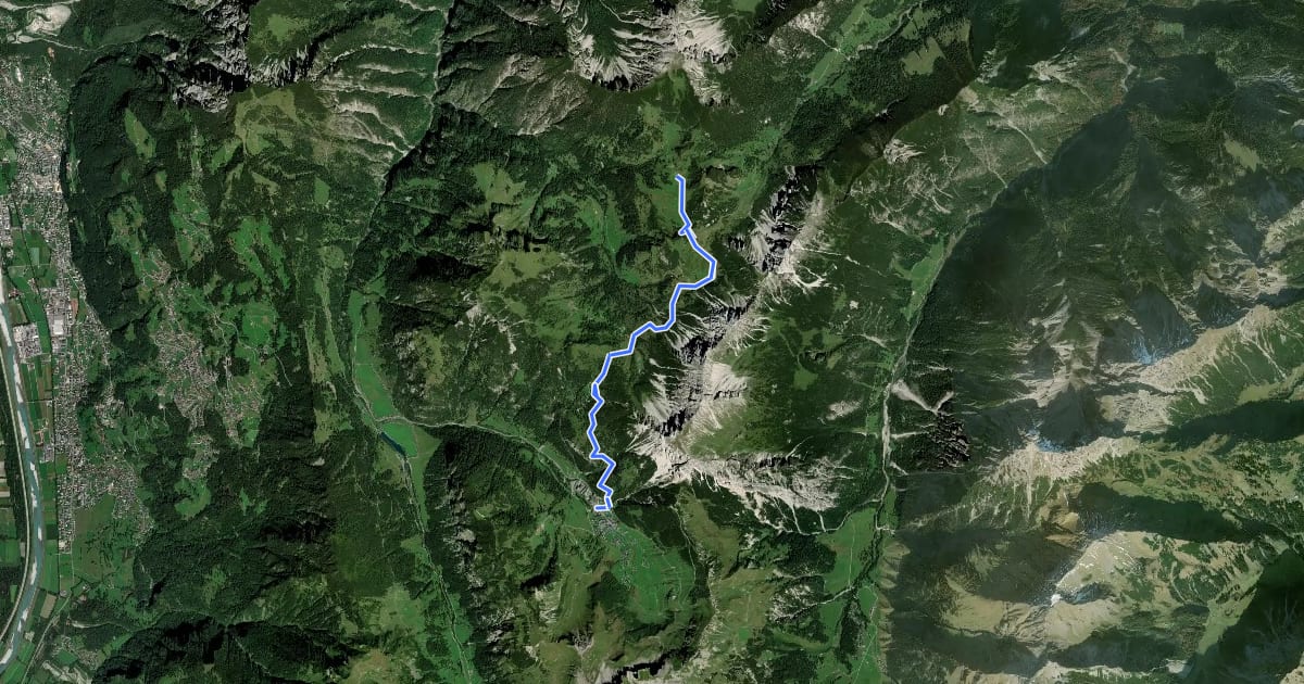 Маршрут Guschgfiel - Malbun Bergbahnen на спутниковом снимке