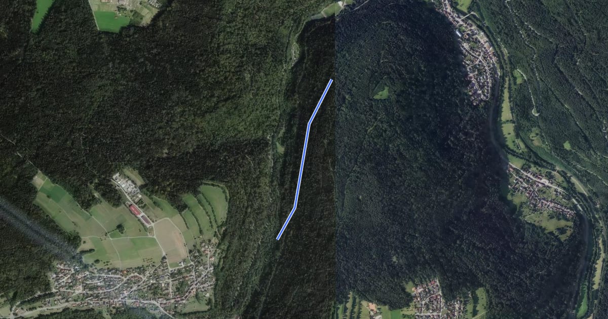 Маршрут Gutbrunnen - Hardtberg на спутниковом снимке