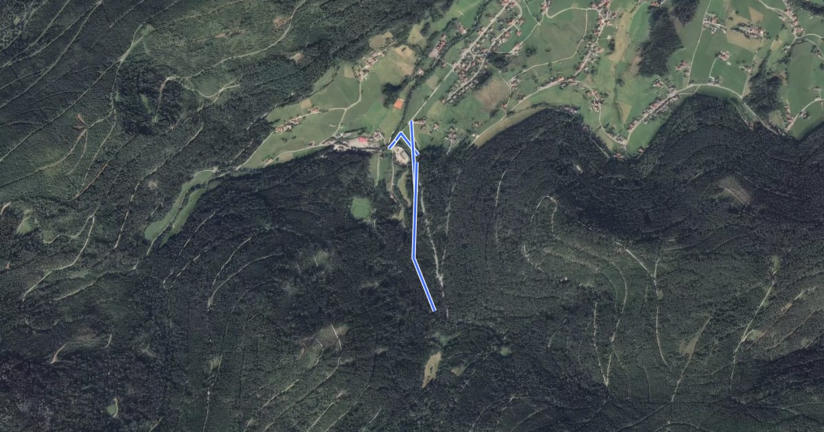 Маршрут Gutellbachbrücke - Marienwegle на спутниковом снимке