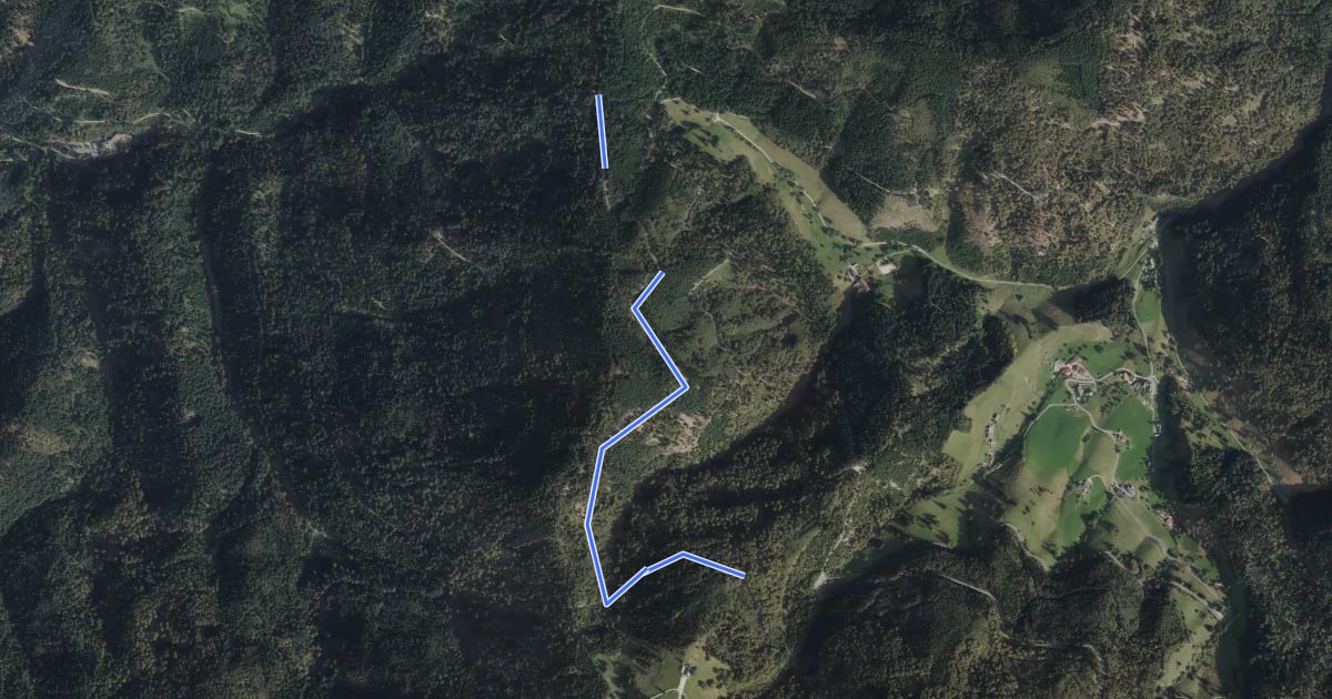 Маршрут Gutmännerspass - Sirnitzgrund на спутниковом снимке