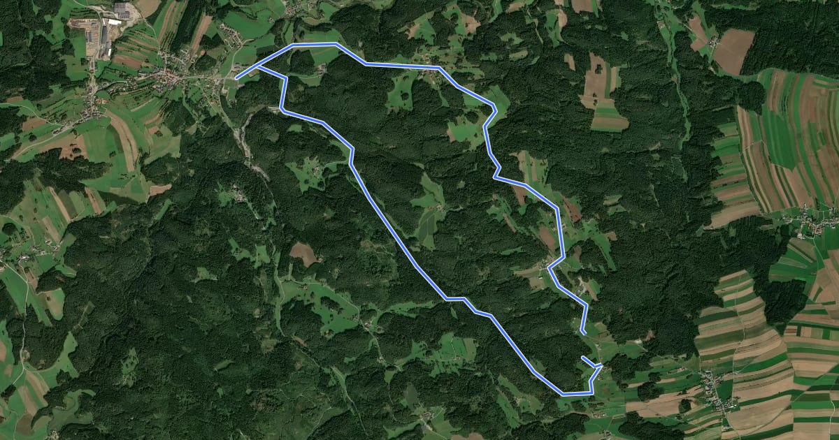 Маршрут Guttenbergweg 2 на спутниковом снимке