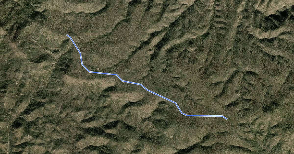 Маршрут GWT - 097 - Gila Flat Trail на спутниковом снимке