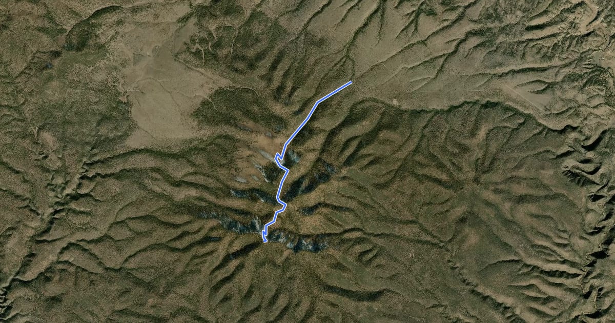 Маршрут GWT - 773 - Wolf Hollow Trail на спутниковом снимке