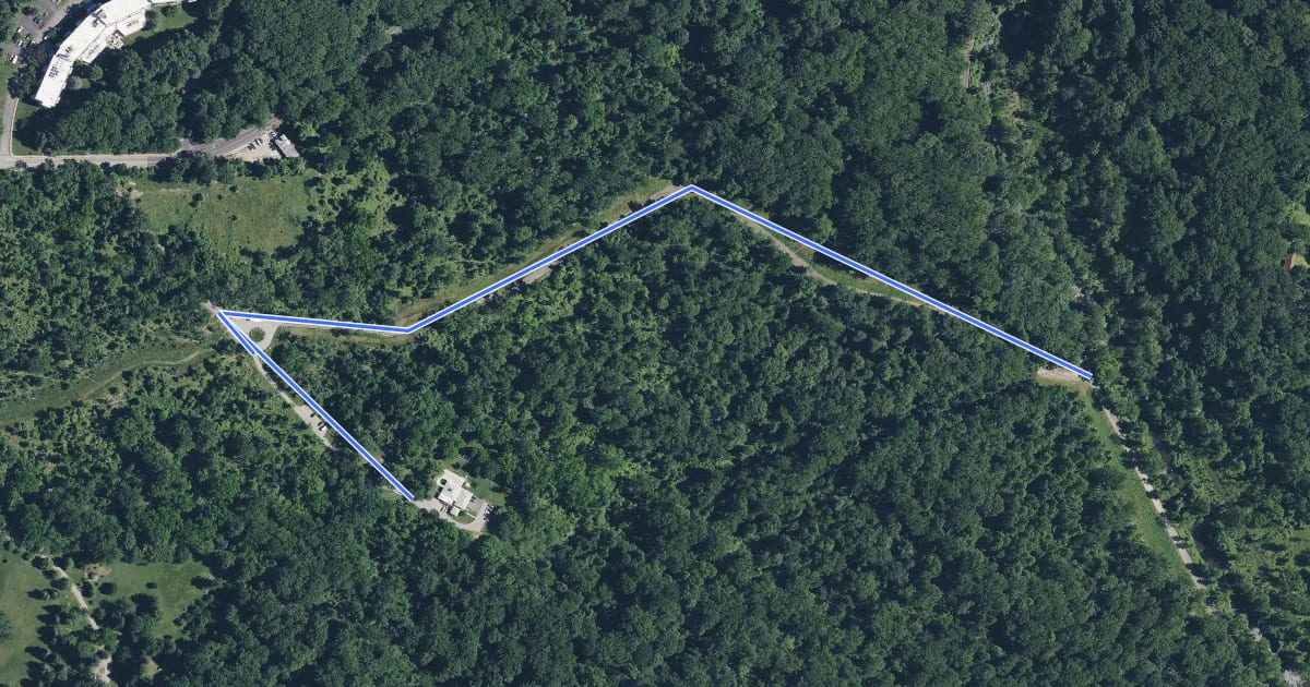 Маршрут Gwynn Falls Trail (Hutton Trail Alternative) на спутниковом снимке