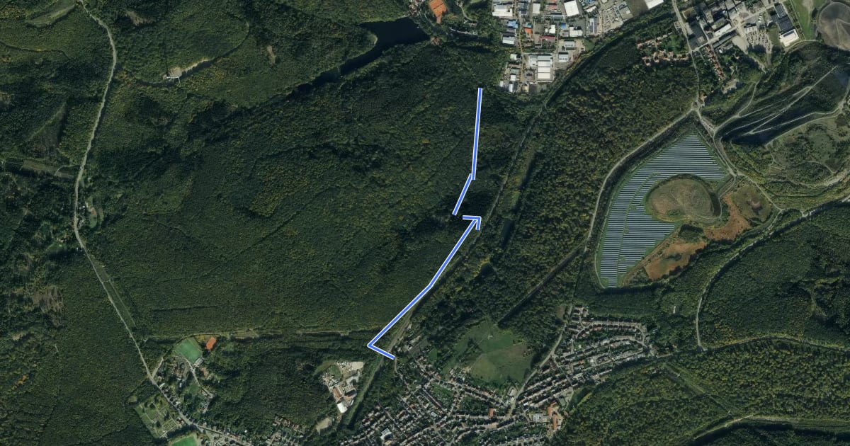 Маршрут Höfertaler Waldpfad на спутниковом снимке