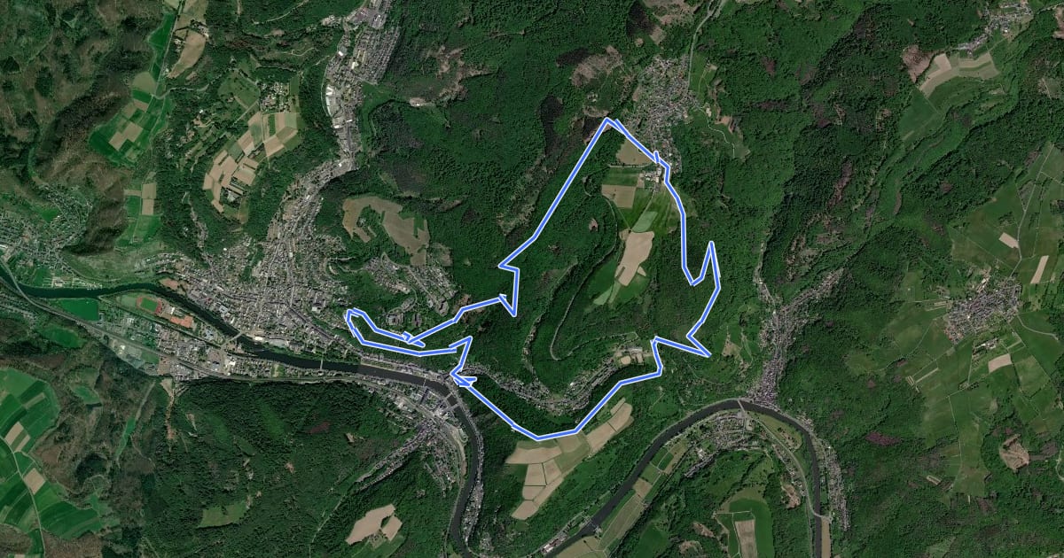 Маршрут HöhenLuft [Bad Ems] на спутниковом снимке