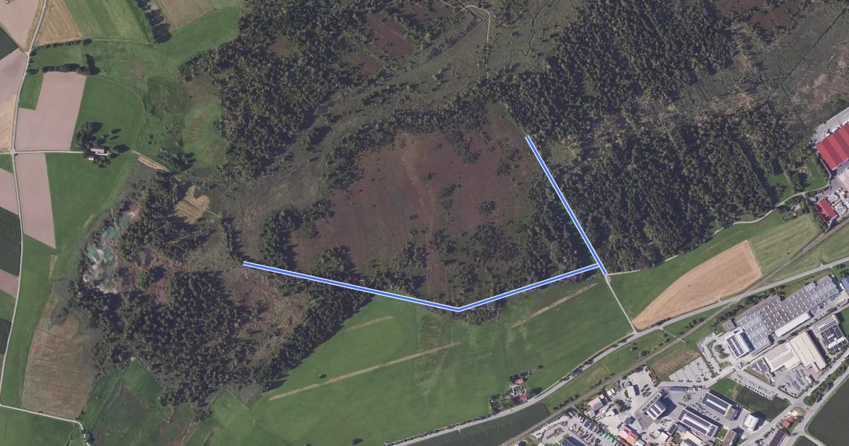 Маршрут Höhenwanderweg 5 на спутниковом снимке