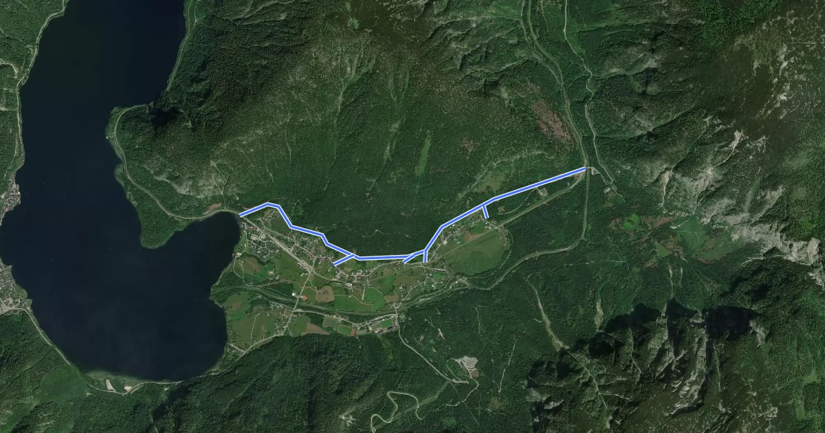 Маршрут Höhenwanderweg Koppenwinkel (1) на спутниковом снимке