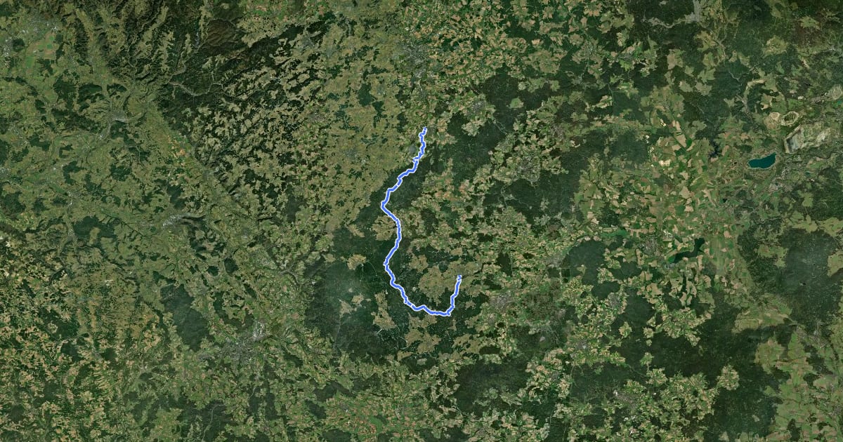 Маршрут Höhenweg на спутниковом снимке