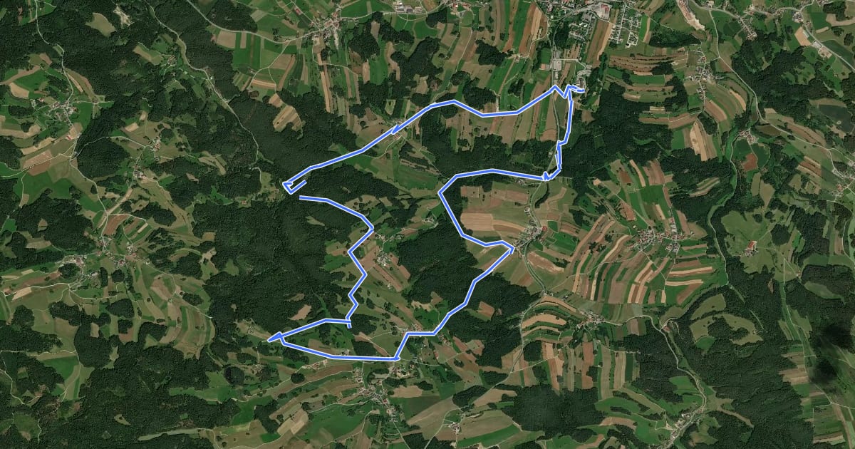 Маршрут Höhenweg 3 на спутниковом снимке