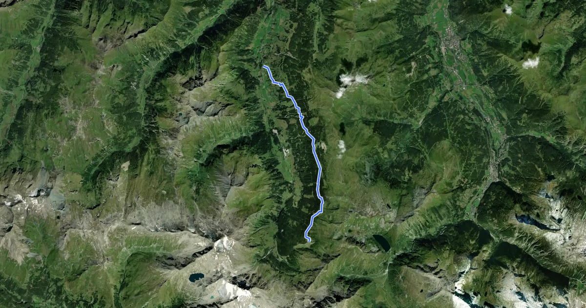 Маршрут Höhenweg Bucheben на спутниковом снимке