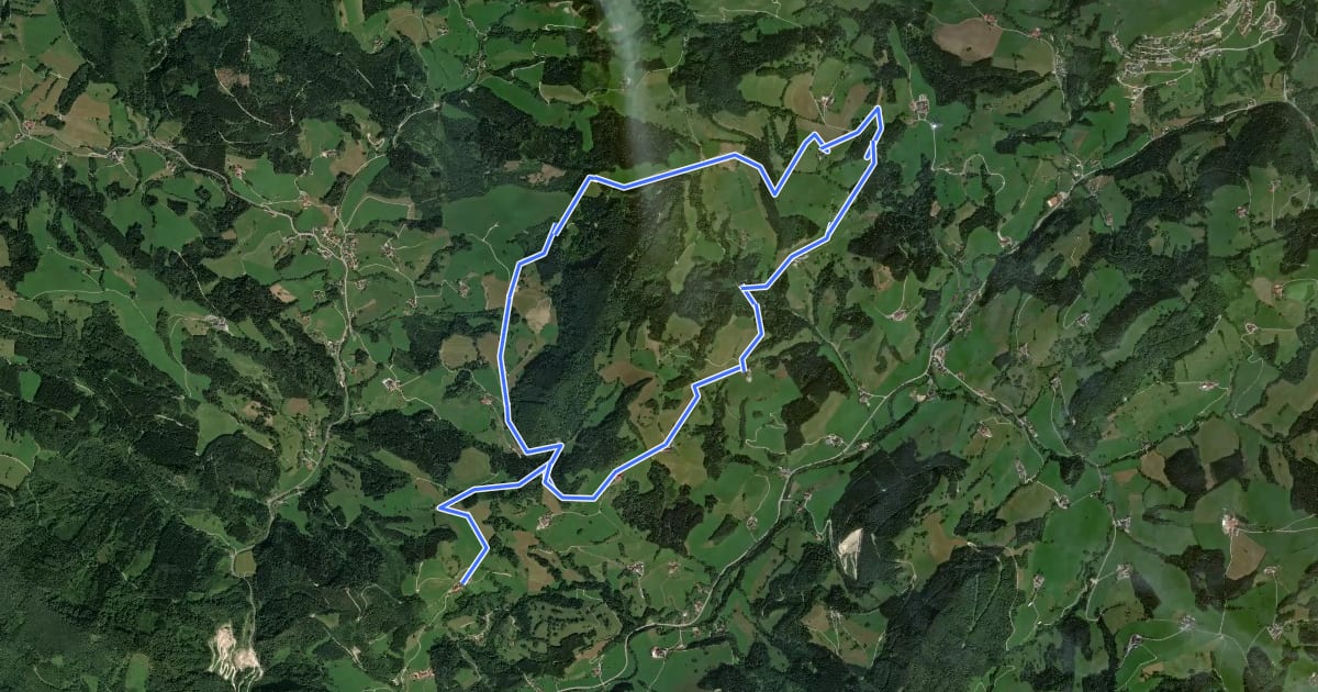 Маршрут Höhenweg E46 на спутниковом снимке