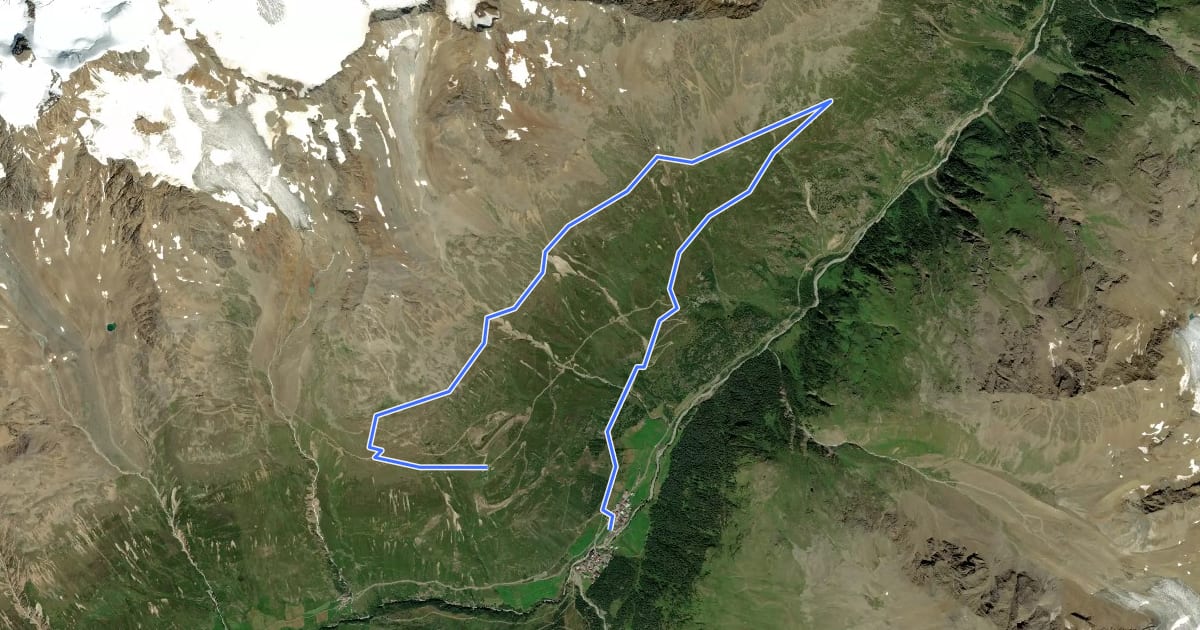 Маршрут Höhenweg Sonnberg на спутниковом снимке