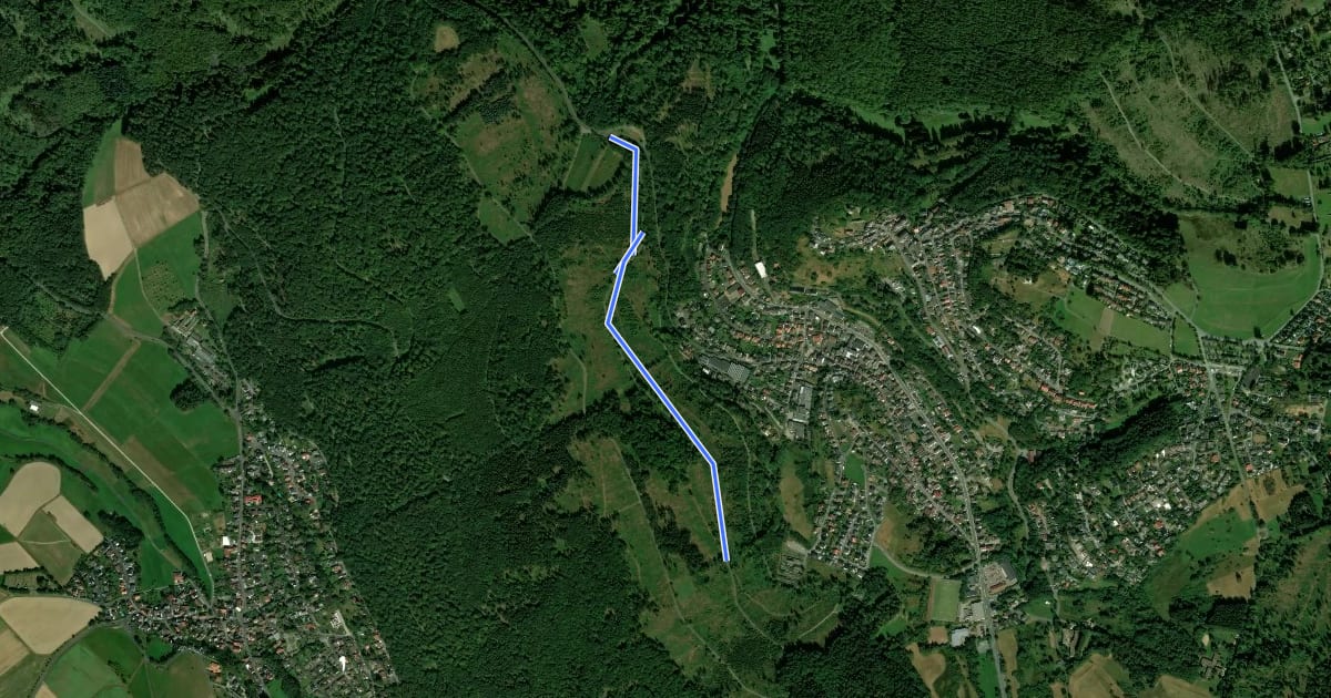 Маршрут Hühnerstraße-Rennstraße-Pfaffenwald на спутниковом снимке