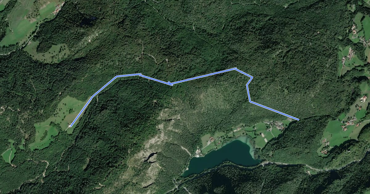 Маршрут Höllenbachweg на спутниковом снимке