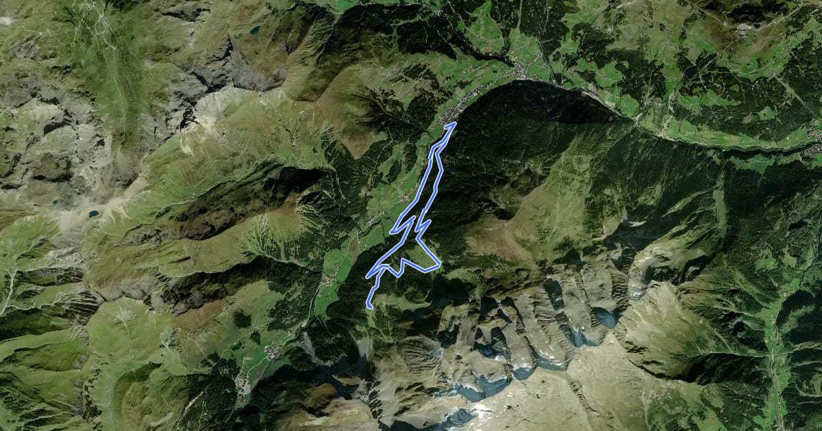 Маршрут Höllensteinhütte – Grieralm Runde на спутниковом снимке