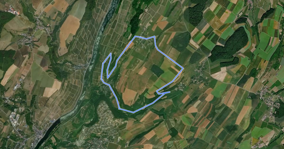 Маршрут Höllenweg на спутниковом снимке