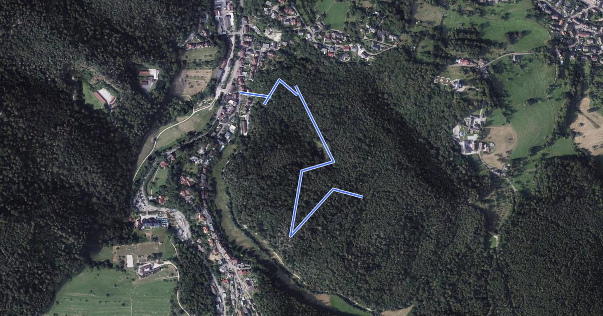 Маршрут Höllhäuserweg - Oberster Berg на спутниковом снимке