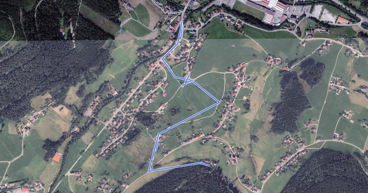 Маршрут Höllrain - Mitteltal Ahornweg на спутниковом снимке