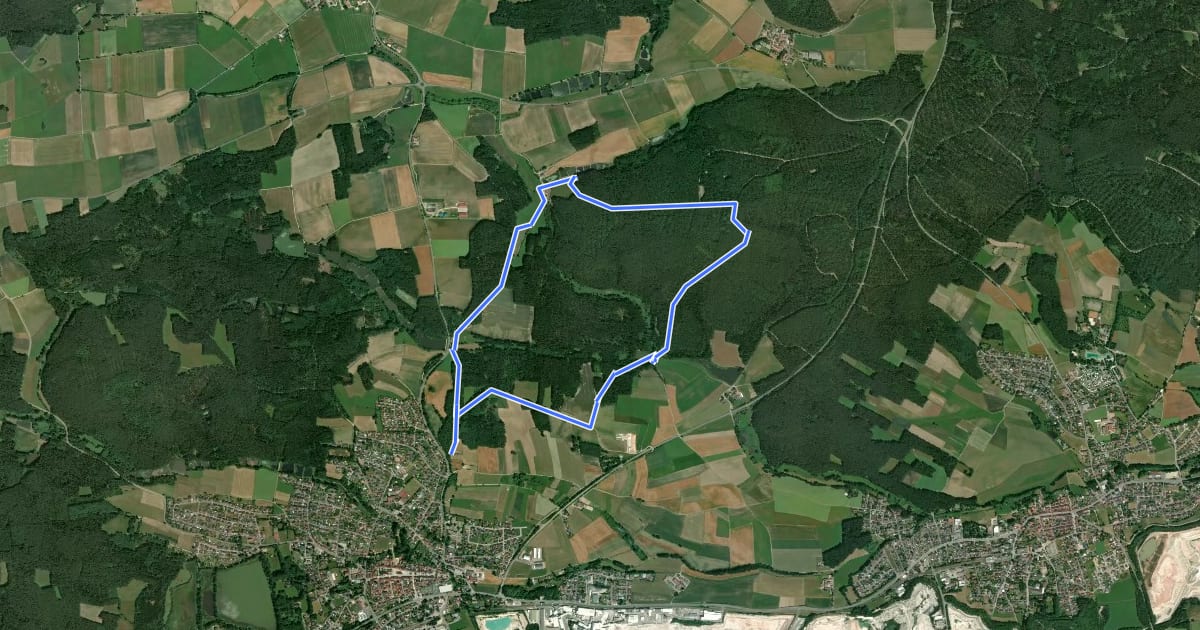 Маршрут Hölzlmühlweg на спутниковом снимке